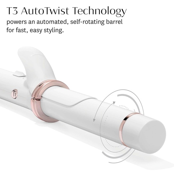 T3 CurlWrap 1.25" Automatic Rotating Curling Iron 9 Heat Settings, Ion Generator - Picture 3 of 5